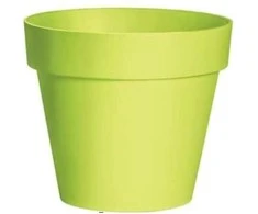 Prosperplast Dekoratyvinis gėlių vazonas Cube D25cm H22.1cm plast./švies.žalias