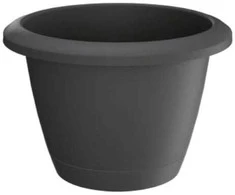Prosperplast Dekoratyvinis gėlių vazonas Respana Basic D39cm H27.3cm plastikinis/t.pilkas