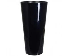 Prosperplast Dekoratyvinis gėlių vazonas Tubus Slime Shine D20cm/H38.1cm/8L antracito sp./plastikinis