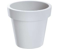 Prosperplast Dekoratyvinis gėlių vazonas Lofly D15.8cm/H14.4cm baltas