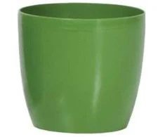 Prosperplast Dekoratyvinis gėlių vazonas Coubi D19cm/H17cm alyvuogių sp./apvalus/plastikinis