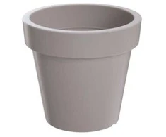 Prosperplast Dekoratyvinis gėlių vazonas Lofly Ø13.4cm H12cm plastik./pilkrudis