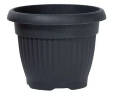 Prosperplast Dekoratyvinis gėlių vazonas Terra D35cm/H27.5cm antracito sp.
