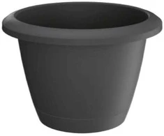 Prosperplast Dekoratyvinis gėlių vazonas Respana Basic D29.5cm H22.1cm plastikinis/t.pilkas