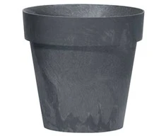 Prosperplast Dekoratyvinis gėlių vazonas Cube Beton Ø25cm H22.1cm plastikinis/pilkas