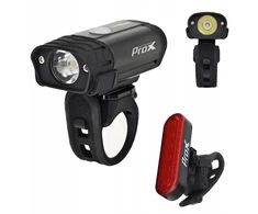 PROX HYDRA VEGA dviračio šviesų komplektas, 400 lm, CREE LED, USB įkrovimas, IPX4 atsparumas vandeniui