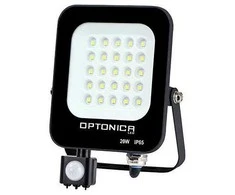 Bikuva.lt 20W LED prožektorius su judesio davikliu, juodas, 4500K