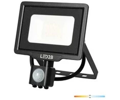 Bikuva.lt 20W LED prožektorius MHC, juodas, 4000K, su judesio davikliu