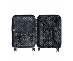 PUCCINI kelioninio lagamino rinkinys 2in1 vidutinis + ABS Zebra dėklas