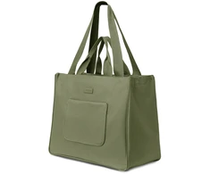Puccini medžiaginė "shopper" rankinė su kišenėmis, žalia Td250-5