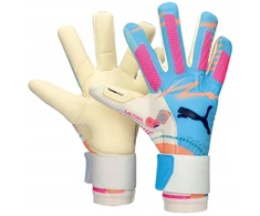 Puma Ultra Ultimate Volume Up Hybrid futbolo vartininko pirštinės - Žydros