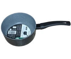 Puodas 14 cm 770 ml juodas virtuvei