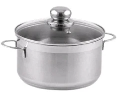 Puodas 20cm 3,6l + dangtis, indukcinis 420420 SSW CITI