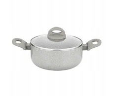 Puodas aluminiowy Florina Isla 20 cm 2,4L smėlio spalva nieprzywierający indukcija