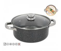 Kitchengo Bikuvalt Puodas CRIS GRANITE 24cm 3.7L Nepridegantis