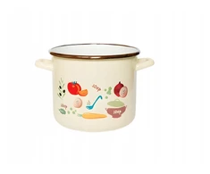 Puodas emaliowany tradycyjny krem zupa 2,75L 16cm Elo-Pol makaronu rosołu