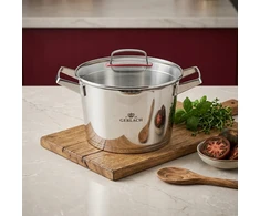 Puodas GERLACH SUPERIOR 5,5 l su dangteliu 24 cm / nerūdijantis plienas