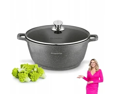 PUODAS INDUKCIJA Nelipnus DIDELIS Konighoffer Pollo Pilkas 6,3 l 28cm