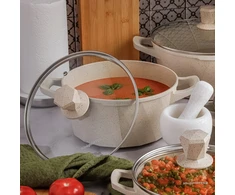 PUODAS Indukcinis marmurinis DUJINIS NEPRIKLAVIMAS Konighoffer Corte 4,2L 24cm