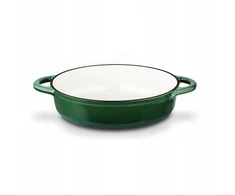 PUODAS Ketaus emalio keptuvė Žalias Round Konighoffer 3L 28x7cm