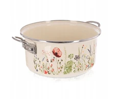 Puodas kreminis emaliuotas Orion Maki 26 cm 5 l