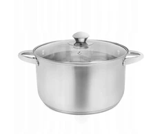 PUODAS su DANČIU plieniniu TRADITIONAL indukcinėmis DUJOS Tadar Cori 24 cm 6 l