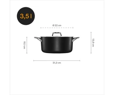 Fiskars Taiten puodas 3,5L su dangčiu