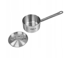 Puodas su dangčiu, indukcinis 1,3 l, nerūdijantis plienas 14 cm Mega-M PRO