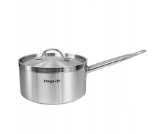 Puodas su dangčiu, indukcinis, 5L, nerūdijantis plienas, 22cm Mega-M PRO