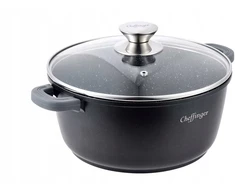 puodas su dangteliu 5,7L, marmuro danga, marmurinis Ø 28cm Cheffinger