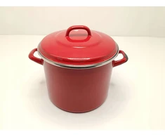 Puodas su dangteliu, BK Holland Indigo Pot, raudonas, 8,7 l (DEFEKTAS)