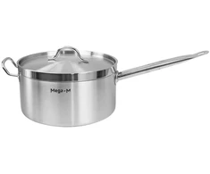 Puodas su dangteliu, indukcinis 8L, nerūdijantis plienas, 26cm Mega-M PRO