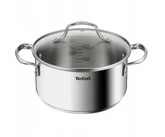 Puodas su dangteliu TEFAL Infinite 20 cm 3,1 L INDUKCIJA nerūdijančio plieno