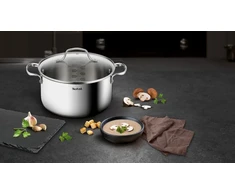 Puodas su dangteliu TEFAL Infinite 24cm 5,4L INDUKCIJA nerūdijantis plienas H8164675