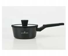 Puodas su dangteliu Zwieger Korra ZWM-25716 1,2L indukcinis aliuminis juodas