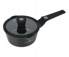 Puodas su dangteliu Zwieger Korra ZWM-25716 1,2L indukcinis aliuminis juodas