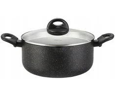 PUODAS su įtempiamu dangčiu BE PFOA BE KADMIO 24cm/ 4.6L FISSMAN DENMARK