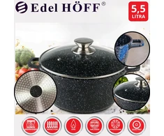 PUODAS SU MARMURO DANGA EDEL HOFF Juodas INDUCTION 5,5L 26cm