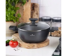 Puodas su stikliniu dangteliu 2,2 l dujų indukcinis Valdinox Modern 20 cm