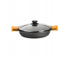Puodas TRADYCYJNY BRA Puodas 3.1 L 28 cm aluminiowy su dangteliu