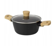 Puodas VITTORIO 20 cm/2,2 l Galicja nieprzywieralną danga juoda