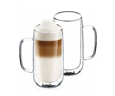 Bikuvalt Puodeliai Duali LONG 450ml 2vnt su Dviguba Sienele
