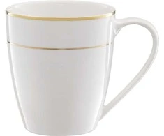 Puodelis Aura Gold Ambition 360ml baltas