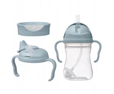 Puodelis mokantis gerti vaikui - 3in1 rinkinys, 240 ml, Ocean b.box