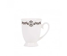 Puodelis porcelianinis DIANA 300 ml baltas/pilkas Ambition 62977