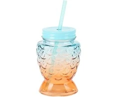 Puodelis su dangteliu ir šiaudeliu 530ml