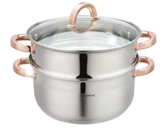 Puodų komplektas, garinimo puodas, 24 cm, 3 vnt. KB-7734 garlaivis