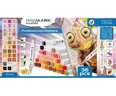 PurePro iniai žymekliai 36 spalvos Portretas - Rawmark
