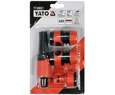 Purkštukas laistymui su priedais 4 vnt. 1/2" ir 3/4" YT-99831 YATO