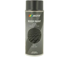 Purškiami dažai stogų dangai MOTIP, RR23, Dark pilkas, matiniai, 400 ml